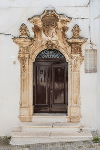 Facade of old building