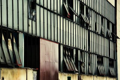 Low angle view of old factory