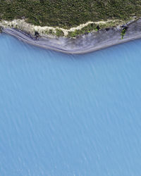 High angle view of sea