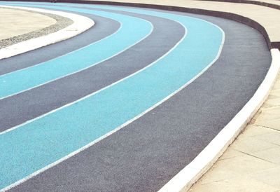 Empty running track