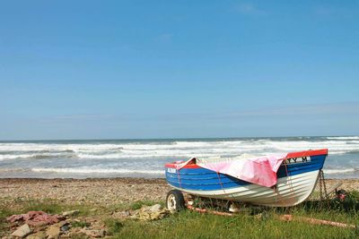 Boats in sea