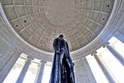 Low angle view of statue