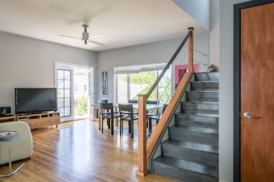 Interior view of living room in home