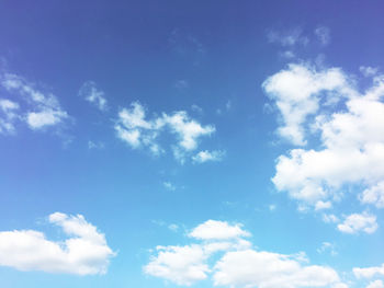 Low angle view of clouds in sky