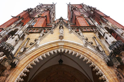 Low angle view of historic building against sky