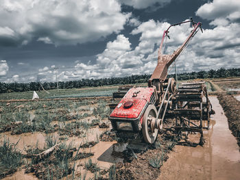 Tractor at field