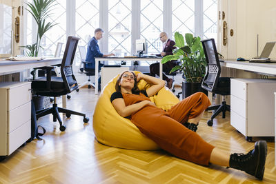 People sitting on table