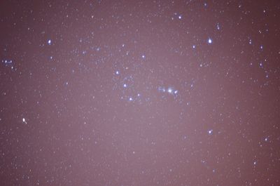 Low angle view of star field