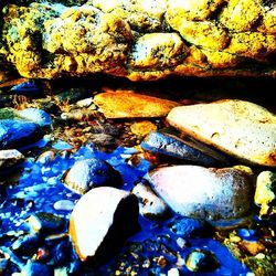 Rocks in water