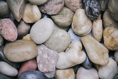 Full frame shot of pebbles