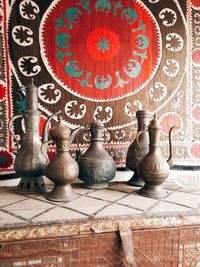 Close-up of vase on table