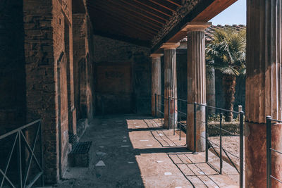 Corridor of old building