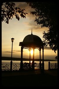 View of sea at sunset