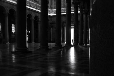 Colonnade in church