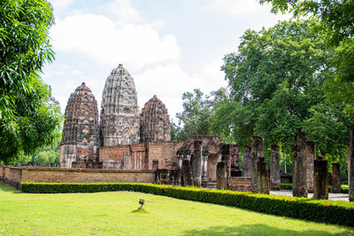 View of temple against sky