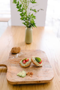 Close-up of vegetables on table