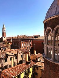 Buildings against sky in city