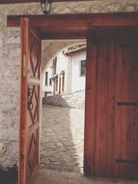 Entrance of old building