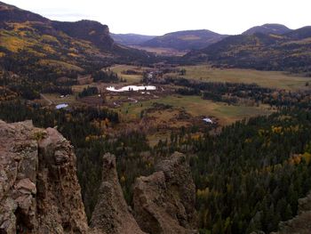 Scenic view of mountains