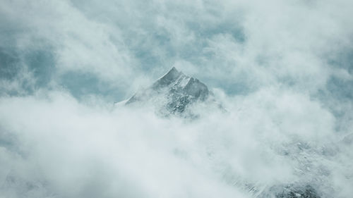 Low angle view of cloudy sky