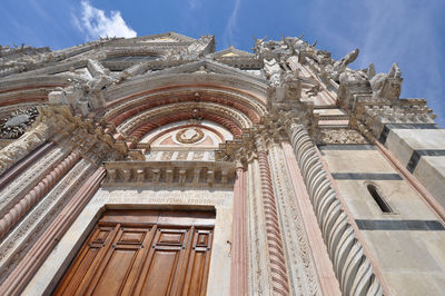 Low angle view of historic building