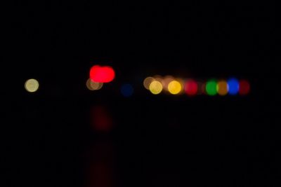 Defocused image of lights at night