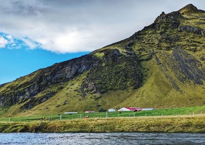Traveling along the scenic southern coast of iceland 