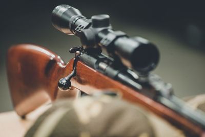 Close-up of machine part