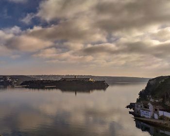 Panoramic view of sea against sky