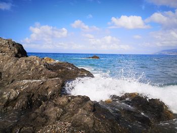 Scenic view of sea against sky