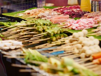 Vegetables for sale in market