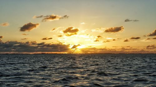 Dramatic sky over sea