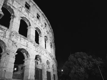 Low angle view of historical building