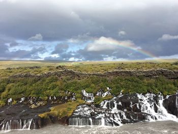 Scenic view of landscape against sky