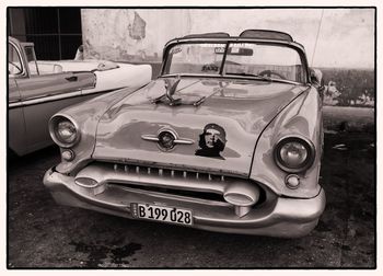 Close-up of vintage car