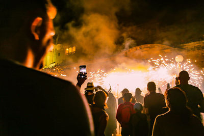 Crowd at music concert