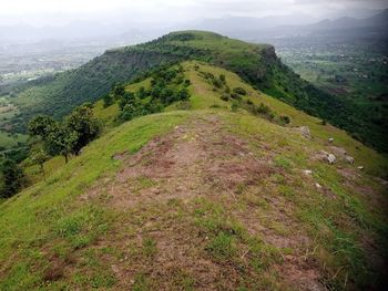 High angle view of landscape