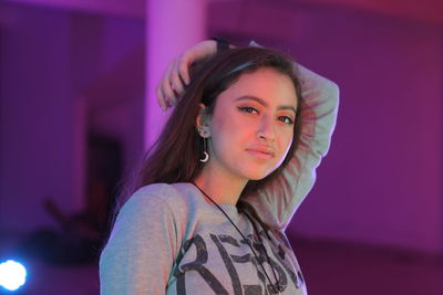 Portrait of a beautiful young woman