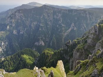 Panoramic view of mountain range