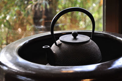 Close-up of black tea