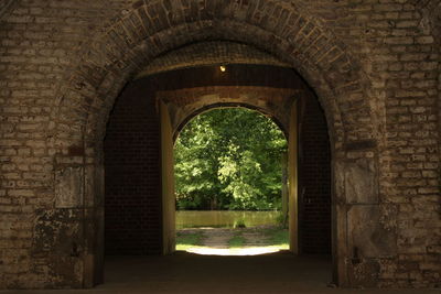 Archway of old building