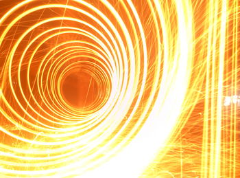 Close-up of spiral light