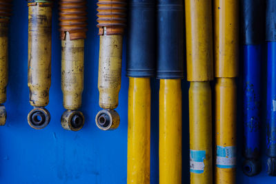 Full frame shot of pipes