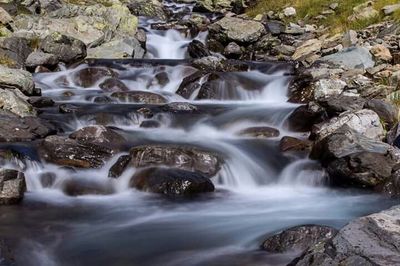 Stream flowing through rocks