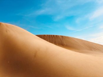 Scenic view of desert against sky