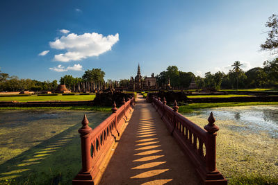 Wat mahathat temple in the sukhothai historical park, a unesco world heritage site in thailand