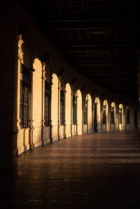 Corridor of historic building