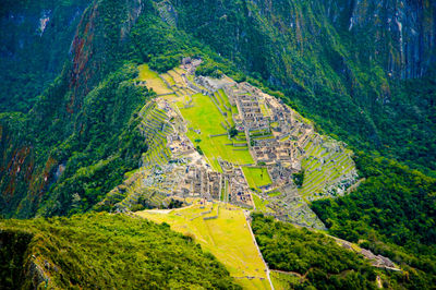 Aerial view of valley