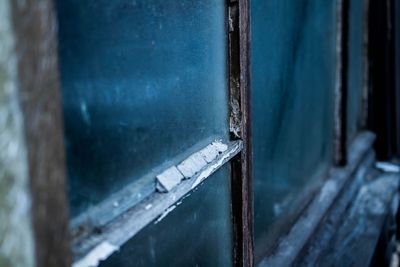 Close-up of rusty wood