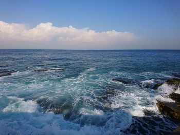 Scenic view of sea against sky